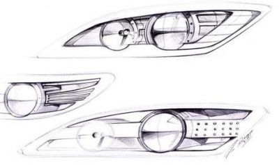 车灯设计草图